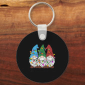 It's Fine Everything Is Fine Gnome Christmas Light Sleutelhanger (Voorkant)