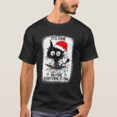 It's Fine I'm Fine Everything Is Fine Black Cats C T-shirt (Voorkant)