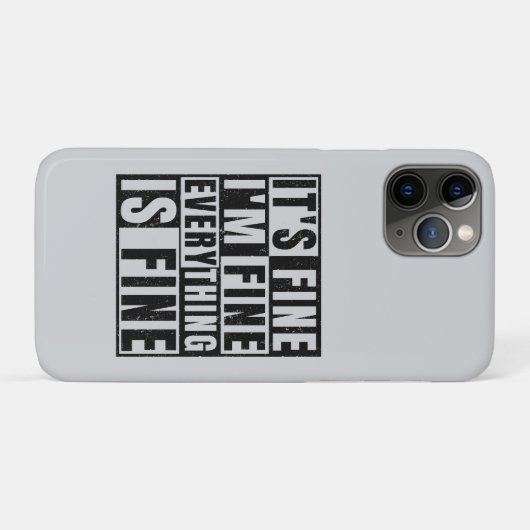 IT'S FINE I'M FINE EVERYTHING IS FINE Case-Mate iPhone CASE (Achterkant (horizontaal))