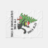 It's Fine Im Fine Everything Is Fine Elf Xmas Matc Fleece Deken (Voorkant (Horizontaal))