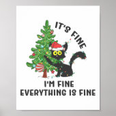 It's Fine Im Fine Everything Is Fine Elf Xmas Matc Poster (Voorkant)