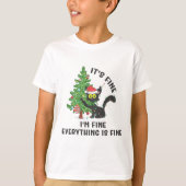 It's Fine Im Fine Everything Is Fine Elf Xmas Matc T-shirt (Voorkant)