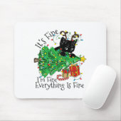 It's Fine I'm Fine Everything Is Fine Fun Christma Muismat (Met muis)