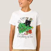It's Fine I'm Fine Everything Is Fine Fun Christma T-shirt (Voorkant)