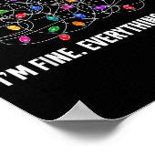 It's Fine I'm Fine Everything Is Fine Funny Christ Poster (Hoek)