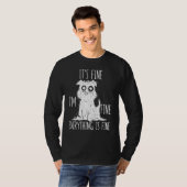 It's Fine I'm Fine Everything Is Fine Stressed Out T-shirt (Voorkant volledig)