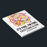 It's Fine I'm Fine Everything Is Fine Teacher Life Notitieblok<br><div class="desc">It's Fine I'm Fine Everything Is Fine Teacher Life 2021</div>