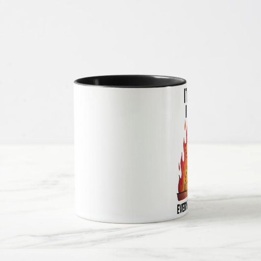 Its Fine Im Fine Everything, Meme Dog Coffee Mok (Midden)