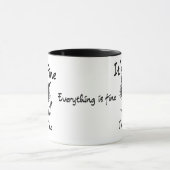 It's Fine I'm Fine" Funny Sarcastic Black Cat  Mok (Midden)