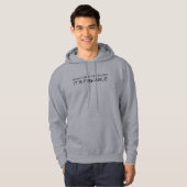It's Fishable Funny Fishing Hoodie (Voorkant volledig)