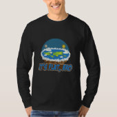 Its Flat Bro Flat Earth Society Flat Earther Flat  T-shirt (Voorkant)