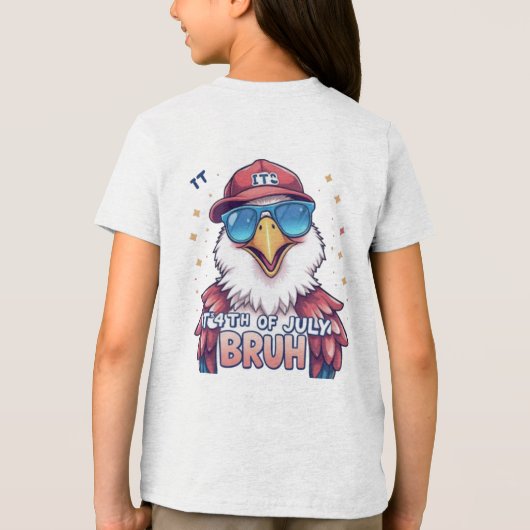 It's for the Kids, Bruh! Tri-Blend Shirt (Achterkant)