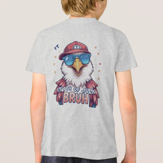 It's for the Kids, Bruh! Tri-Blend Shirt (Achterkant)