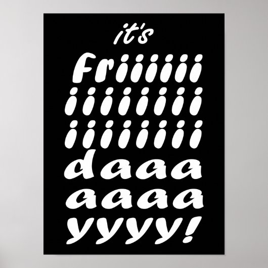 Its Friday Poster (Voorkant)