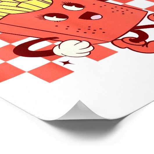 It's Fry Day - Funny French Fries Fast Food  Poster (Hoek)