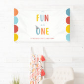 It's Fun To Be One Colorful Birthday Party Banner (Insitu)