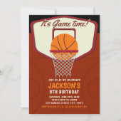It's Game time! Basketball theme Birthday Kids Kaart (Voorkant)