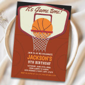 It's Game time! Basketball theme Birthday Kids Kaart
