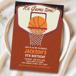 It's Game time! Basketball theme Birthday Kids Kaart