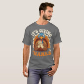 Its Giving Thanks Turkey by el mehdi T-shirt (Voorkant volledig)