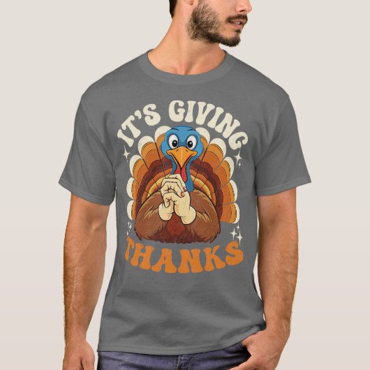 Its Giving Thanks Turkey by el mehdi T-shirt (Voorkant)