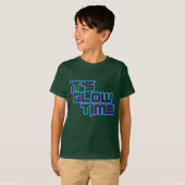 It's Glow Time Neon Lights Glow in the Dark Party T-shirt (Voorkant volledig)
