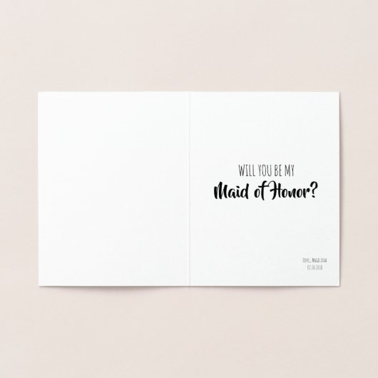 IT'S GOING DOWN - Grappig bruidsmeisje voorstel Folie Kaarten (Binnen)