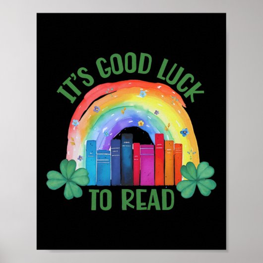 It's Good Luck To Read St Patrick's Day Teacher Li Poster (Voorkant)