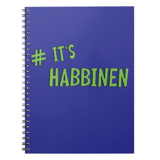 #It's Habbenin Notitieboek (Voorkant)