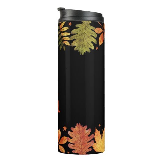 "It's Herfst Y'all" Autumn Fall verlaat Halloween Thermosbeker (Geroteerd rechts)