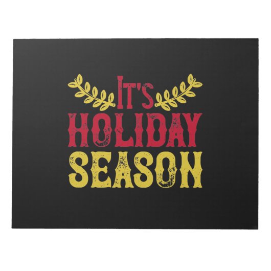 It's Holiday Season Notitieblok (Voorkant)