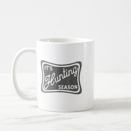 It's Hunting Season Deer Duck Dove Hunting Camo Fo Koffiemok (Links)