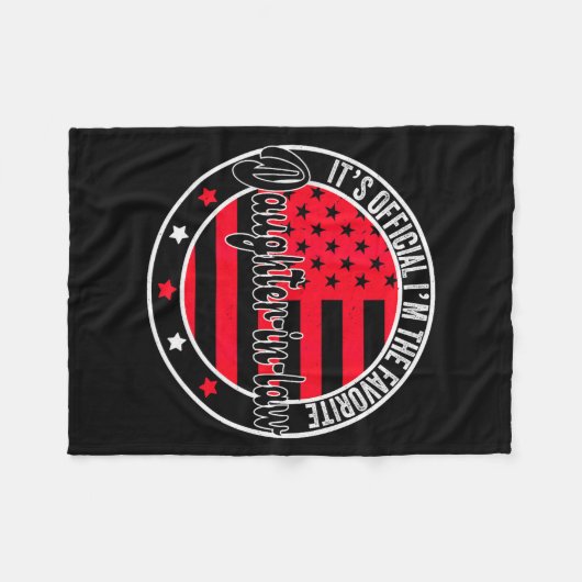 It's I'm The Favorite Daughter-in-law Funny  Fleece Deken (Voorkant (Horizontaal))