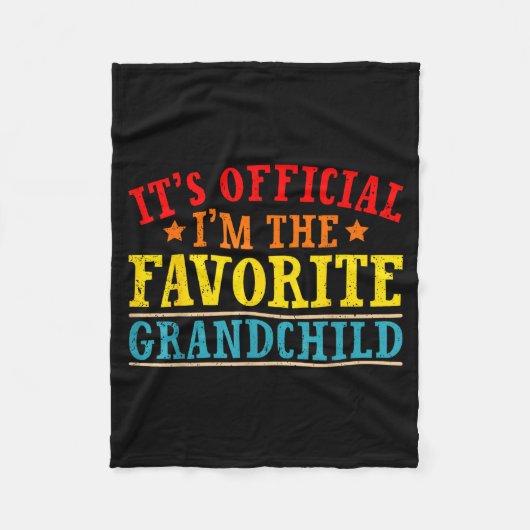 It's I'm The Favorite Granhild Funny Family  Fleece Deken (Voorkant)