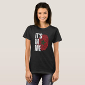 It's In Me Morocco Flag Fingerprint Moroccan Herit T-shirt (Voorkant volledig)