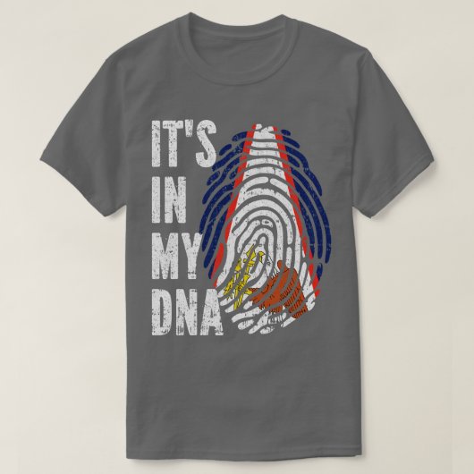 ITS IN MIJN DNA Amerikaans Samoa Vlag Mannen Vrouw T-shirt (Design voorkant)
