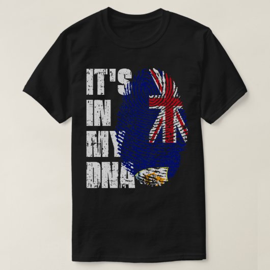 ITS IN MIJN DNA Anguilla Flag Jongen Meisje Gift T-shirt (Design voorkant)