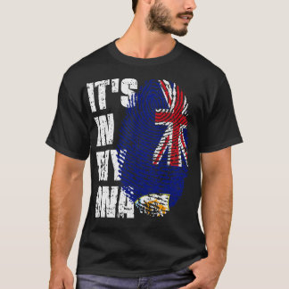 ITS IN MIJN DNA Anguilla Flag Jongen Meisje Gift T-shirt