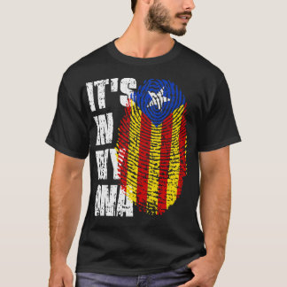 ITS IN MIJN DNA Catalonië Vlag Catalaans T-shirt