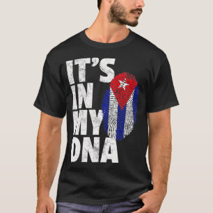 ITS IN MIJN DNA Cuba Vlag Cubaanse Mannen winnaar T-shirt