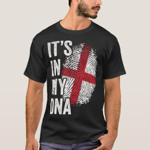 ITS IN MIJN DNA Engeland Vlag Engelse Roots Pride T-shirt