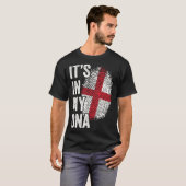 ITS IN MIJN DNA Engeland Vlag Engelse Roots Pride  T-shirt (Voorkant volledig)
