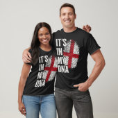 ITS IN MIJN DNA Engeland Vlag Engelse Roots Pride  T-shirt (Unisex)