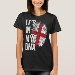 ITS IN MIJN DNA Engeland Vlag Engelse Roots Pride T-shirt