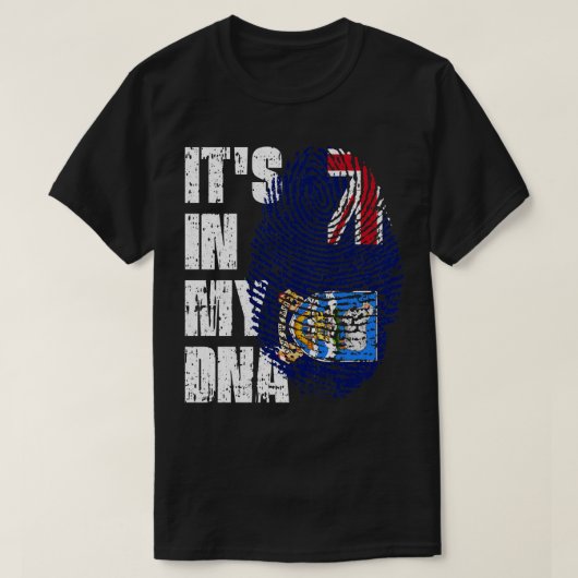 ITS IN MIJN DNA Falkland Eilanden Vlag Jongen Meis T-shirt (Design voorkant)