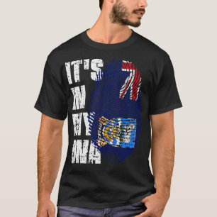 ITS IN MIJN DNA Falkland Eilanden Vlag Jongen Meis T-shirt