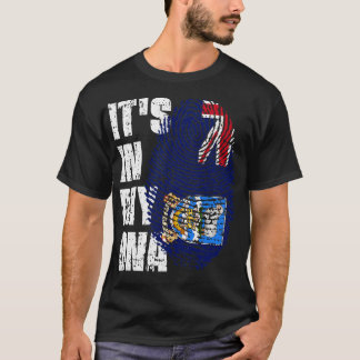 ITS IN MIJN DNA Falkland Eilanden Vlag Jongen Meis T-shirt