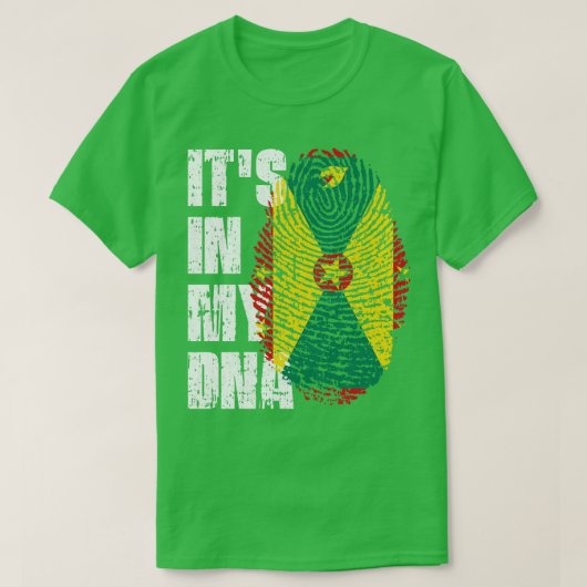 ITS IN MIJN DNA Grenada vlag Jongen Meisje Gift T-shirt (Design voorkant)
