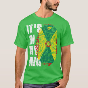 ITS IN MIJN DNA Grenada vlag Jongen Meisje Gift T-shirt