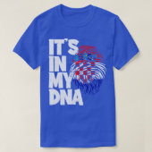 ITS IN MIJN DNA Kroatië Vlag Mannen Vrouwen Kinder T-shirt (Design voorkant)
